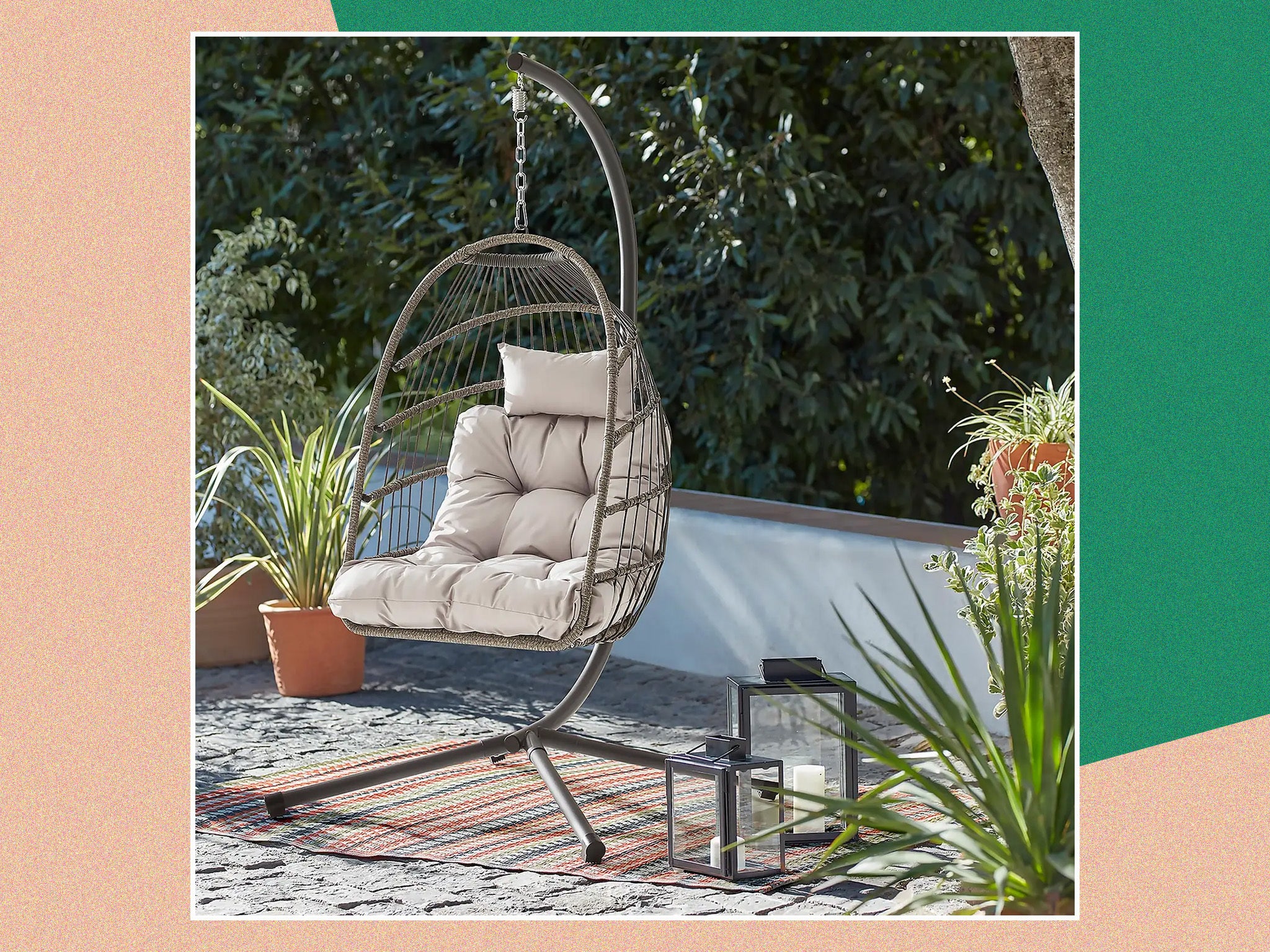 Homebase s hanging egg chair is back in stock for 2023 The Independent